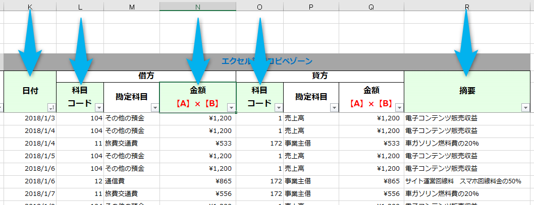 シンプル最速 エクセル簿記による仕訳帳の作り方 無料テンプレート付 まねぶる